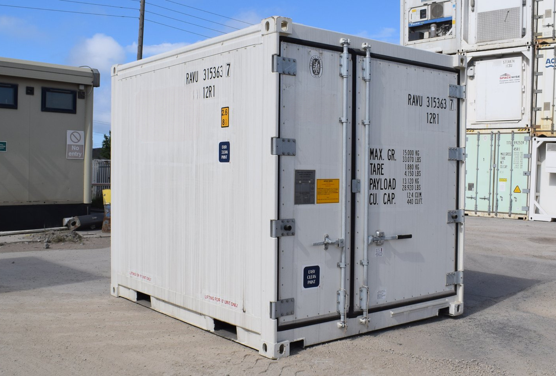 Container Reefer 10 Pieds dimensions caracteristiques