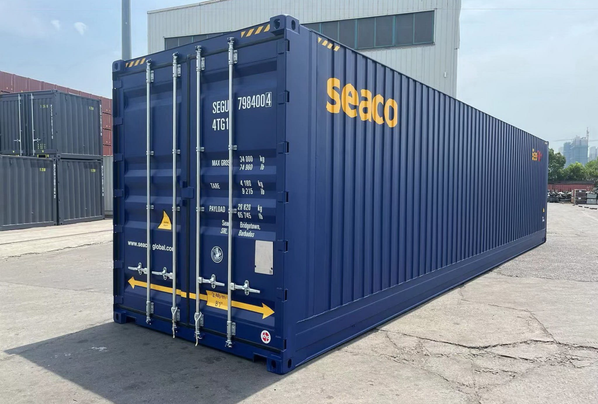 Container 45 Pieds High-Cube dimensions caracteristiques