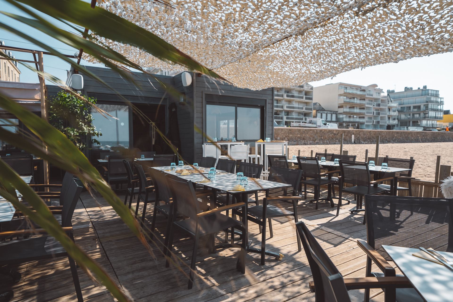 restaurant de plage en container