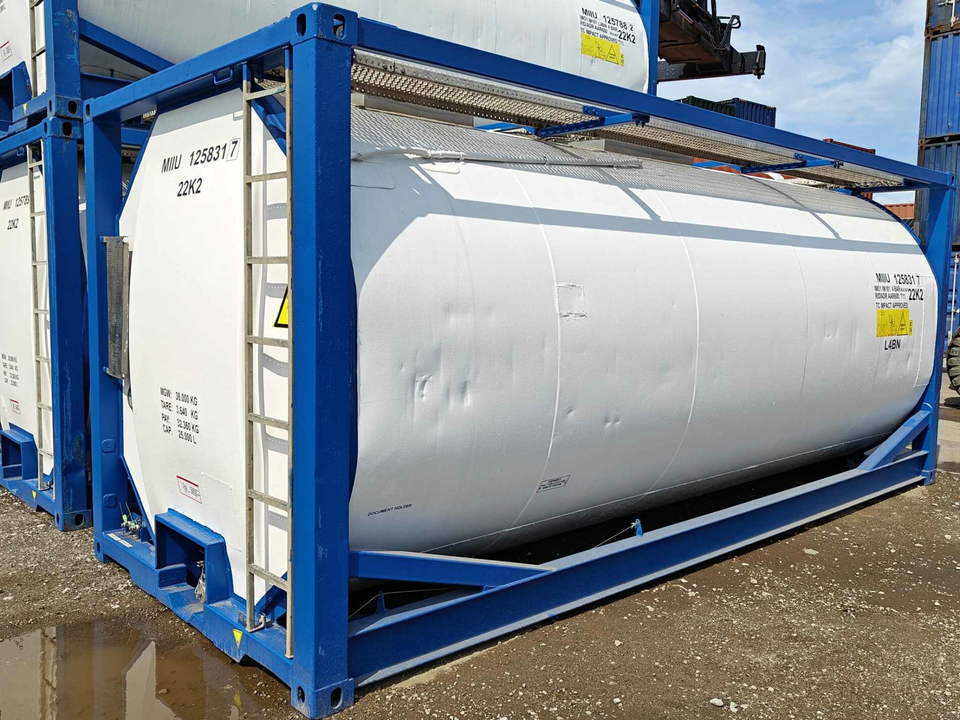 Container Isotank 20 Pieds dimensions caracteristiques